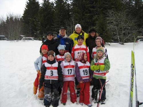 2010 02 20 Die Teilnehmer am Bezirkskinderlanglauf in Schluchsee